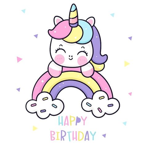 Unicorn Birthday Drawing, Unicone Art Drawing For Kids, Unicorn Cute Illustration, Small Unicorn Drawing, Unicorn Drawing Cute, Unicorn Cute Drawing, Cartoon Unicorn Drawing, How To Draw A Unicorn, Unicorn Cartoon Cute