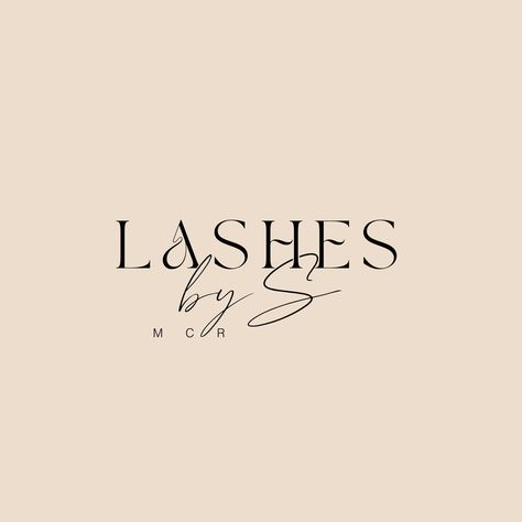 Minimalist Lash Logo, Lash Tech Logo Design Ideas, Classy Logo Design, Classy Logo, Fancy Logo, Eyelash Studio, Classy Logos, Lounge Logo, Lash Room Decor