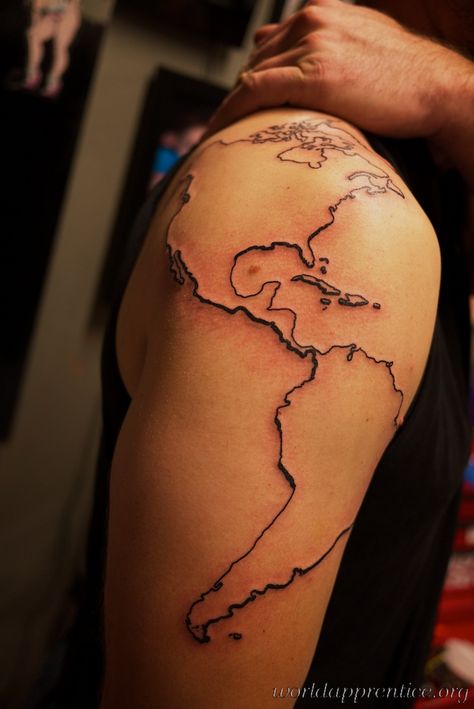 Africa tattoo! World Map Tattoos, Map Tattoo, Tattoo Hip, Map Tattoos, African Map, North America Map, World Maps, America Map, Hip Tattoo