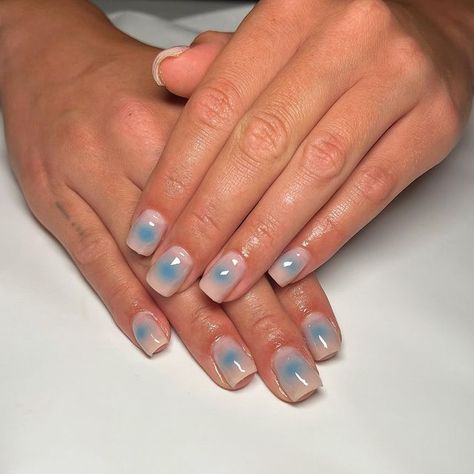 J3N NAILED IT on Instagram: "💧 blue orbs for @nads.vi 💧 Builder gel Blue orbs Blossom gel #ifitwasntj3ndothemagain DM 2 book #londonnails #fulhamnails #bluenails #popularnails #nailsoftheday #shortnails #squarenails #bdaynails #summernails #waternails #3Dnails #nailsoftheday #j3nnailedit" Blue Aura Nails, Nail Falling Off, Press On Nail Kit, Aura Nails, Water Nails, Blue Aura, Diy Nails At Home, London Nails, Press Ons