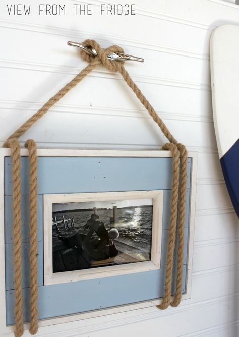 Log Home Interiors, Nautical Picture Frames, Coastal Bathroom Ideas, Sailing Decor, Nautical Pictures, Cheap Dorm Decor, Sailboat Interior, Nautical Bedroom, Nautical Diy