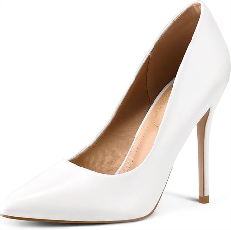 mysoft Women's Heels Pumps Pointed Toe 4IN Heels Dress Wedding Shoes, perfect for more modest and elegant old money style outfit combos, currently ON SALE with 12% for ONLY 42$!
Just click on the link to my amazon page and shop! Wedding Shoes Pumps, Pointy Heels, Basic Heels, Heels Dress, Pointed Pumps, Slip On Dress Shoes, White Heels, Women's Heels, Comfortable Heels