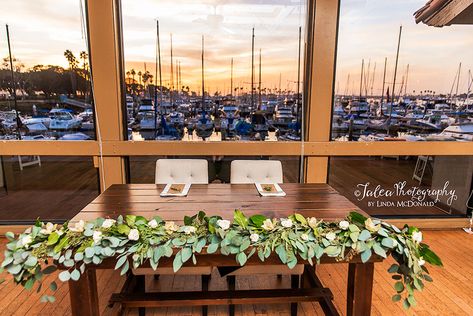 Dreaming of a waterfront wedding that's beautiful, flexible, and affordable?  Look no further than Marina Village!  One of San Diego's best kept secrets. Marina Village Wedding San Diego, Marina Wedding, Champagne Gold Wedding Dress, Tulle Decorations, Johnson House, Marina Village, San Diego Wedding Venues, Gold Wedding Dress, Hydrangea Colors