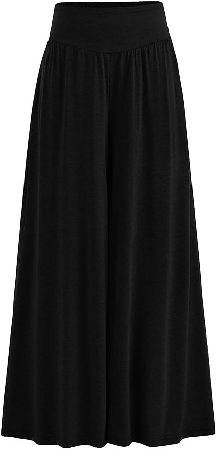 PRETTYGARDEN Women's Summer Wide Leg Trouser Pants Casual High Waisted Flowy Palazzo Lounge Pant with Pockets (Black,X-Large) : Amazon.ca: Clothing, Shoes & Accessories Color Combinations For Clothes, Baggy Pants, Baggy Pant, Pants Casual, Amazon Women, Trouser Pants, Lounge Pants, Summer Women, Color Combinations