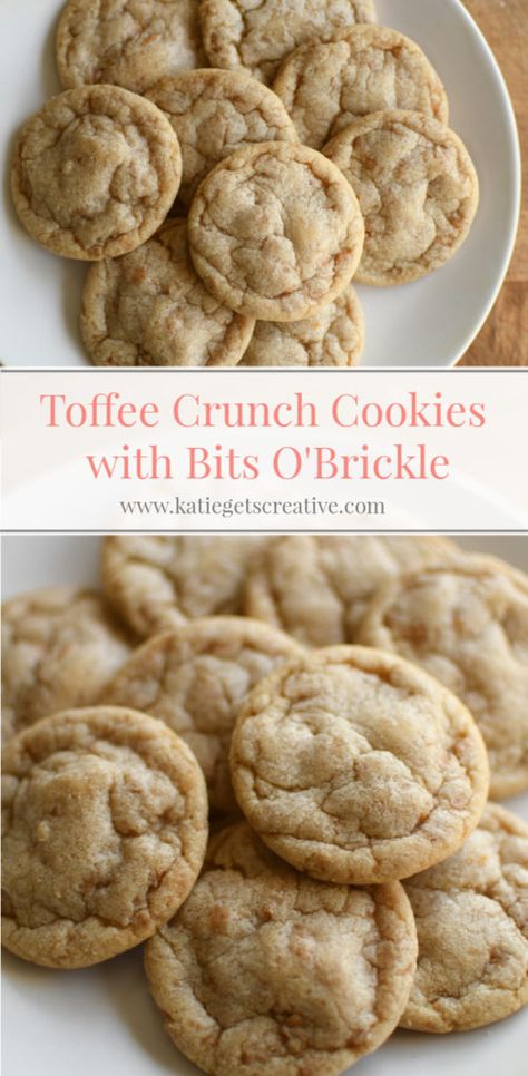 Chocolate Toffee Crunch Cookies, Butterscotch Crunch Cookies, Toffee Chip Cookies, Better Than Anything Toffee Recipe, Toffee Bits Recipe, Heath Cookies, 2024 Cookies, Toffee Cookie Recipe, Crunch Cookies