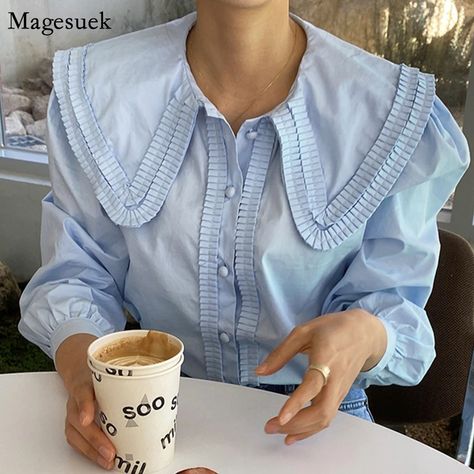 Couture, Manche, Woman Shirt, Women Shirt Top, Puff Sleeve Shirt, White Shirts Women, The Office Shirts, Puff Long Sleeves, Work Style