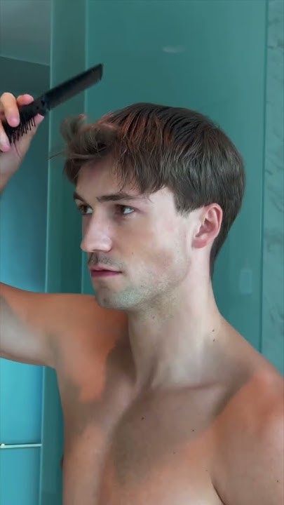 FLAT HAIR? Try this hair tutorial for men 😨 So much volume so SAVE & subscribe for #hairtutorial Self Haircut Men, Flat Hair Hairstyles Men, Flat Hair Men, Flat Hair Haircuts, Hair Tutorial Men, Side Fringe Hairstyles, Short Hair For Boys, Boys Hairstyles, Mens Haircuts Short Hair