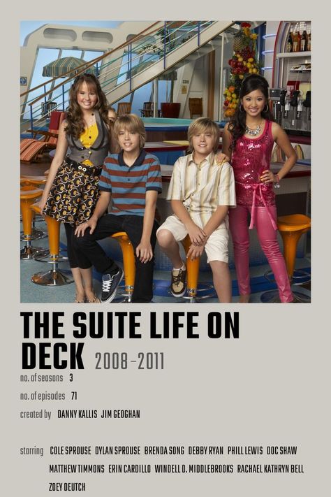 The Suite Life Movie, The Suite Life On Deck, Suite Life On Deck, Suit Life On Deck, Old Disney Channel Shows, Old Disney Channel, Dylan And Cole, Disney Channel Shows, Girly Movies