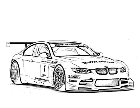 Best collection of BMW M3 Coloring Pages to print out and color. Description from coloringpanda.com. I searched for this on bing.com/images Lego Police Car, Race Car Coloring Pages, Car Coloring Pages, Batman Coloring Pages, Carros Bmw, Kids Races, Nascar Race Cars, Cool Car Drawings, 얼굴 그리기