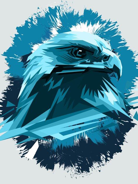 Blue eagle head vector illustration | Premium Vector #Freepik #vector #eagle-icon #eagle-logo #hawk-logo #eagle-silhouette Hawk Logo, Fantasy Logo, Blue Eagle, Eagle Vector, Eagle Wallpaper, Eagle Pictures, Black Wallpaper Iphone Dark, Vector Character Design, Animated Wallpapers For Mobile