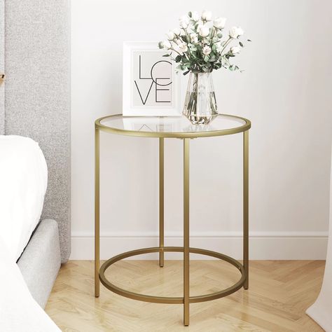 Side Stools Living Rooms, Stools For Living Room, Glass Top End Tables, Upholstered Couch, Stylish Side Table, Glass End Tables, Glass Side Tables, Swivel Barrel Chair, Wayfair Furniture