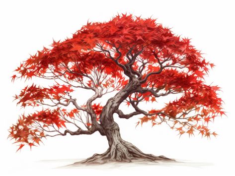 Introducing our mesmerizing Japanese Maple Tree Colored Sketch - a captivating digital download that highlights the serene beauty and delicate intricacy of one of nature's most beloved ornamental trees. This enchanting artwork, featuring a skillful illustration of the elegant Japanese maple tree, is perfect for anyone looking to bring a touch of tranquility and sophistication to their home, office, or digital space. This high-resolution digital download is provided in a versatile 4:3 aspect ratio and boasts an impressive 300 dots per inch, ensuring that every detail of this exquisite colored sketch is sharply displayed. From the tree's gracefully arching branches to the vibrant display of its finely-textured leaves, you'll be captivated by the intricate details and harmonious color palette Chinese Maple Tree, Japanese Magnolia Tree, Trees Art Drawing, Maple Tree Tattoos, Sketch Digital Art, Peaceful Backgrounds, Chinese Tree, Sketch Digital, Japanese Tree