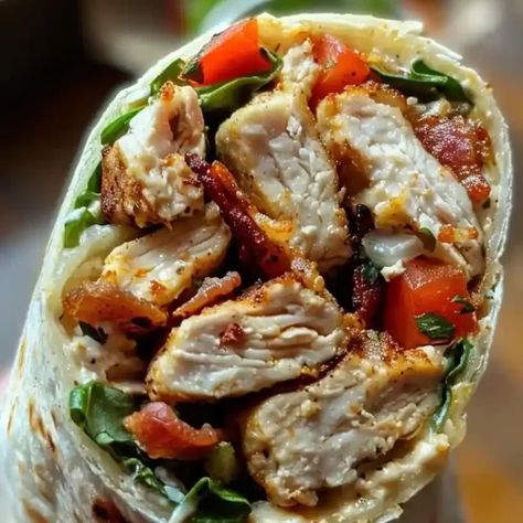 Chicken Bacon Ranch Wrap - Better Homebase Bacon Chicken Wrap, Crispy Chicken Bacon Ranch Wrap, Chicken Bacon Ranch Wraps Recipes, Cilantro Lime Chicken Crock Pot, Bacon Ranch Wraps, Sweet And Sour Beef, Ranch Wraps, Chicken Bacon Ranch Wrap, Chimichurri Chicken