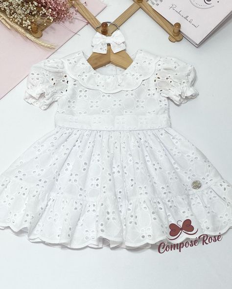 Beautiful frock design Beautiful Frock Design, Baby Frock Design, Baby Frock, Baby Frocks Designs, Baby Dresses, Frock Design, Baby Dress, So Cute, White Dress