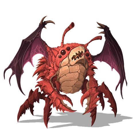 ArtStation - Flying Crab, Olekzandr Zahorulko Shadow Monsters, Crab Character, Shadow Monster, Dnd Ideas, Rpg Characters, Dnd Monsters, Fantasy Beasts, Monster Design, Monster Art