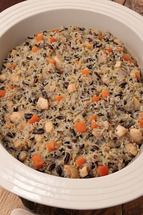 Chicken Wild Rice Casserole Recipe

Ingredients

- 2 cups cooked wild rice
- 2 cups cooked, shredded chicken
- 1 cup chopped celery
- 1 cup chopped onion
- 1 cup sliced mushrooms
- 1 can (10.5 oz) cream of chicken soup
- 1 cup chicken broth
- 1/2 cup milk
- 1 teaspoon garlic powder
- 1/2 teaspoon black pepper
- 1/2 teaspoon salt
- 1 cup shredded cheddar cheese
- 1/2 cup chopped parsley (optional)

Full Cooking Instructions on... Recipes Using Cooked Wild Rice, Uncle Bens Wild Rice Recipes, Chicken Wild Rice Casserole, Benefits Of Chicken, Chicken Wild Rice, Wild Rice Recipes, Wild Rice Casserole, Mushroom Casserole, Cooking Wild Rice