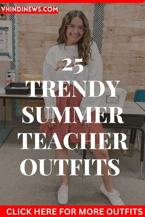 25 Chic and Trendy Best Summer Teacher Outfits You Need to Try 59 Summer Outfit For Teachers, Teacher Clothes 2024, Teacher Outfits Australia, Teacher Outfits High School Summer, Casual Summer Teacher Outfits, Back To School Teacher Outfits 2024, Summer School Teacher Outfits, Back To School Outfits For Teachers, Teacher Outfits Sneakers