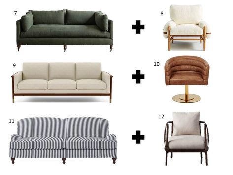 Mix And Match Sofas And Chairs, Sofa And Chair Pairings, Jenny Lind Chair, Sofa And Chair, Watching A Movie, Perfect Sofa, Patterned Chair, Taking A Nap, Leather Chesterfield