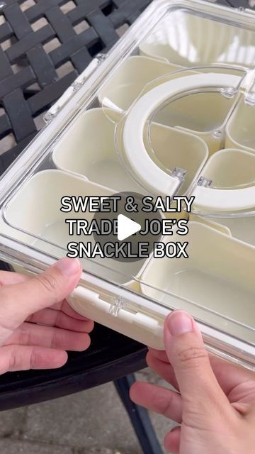 Trader Joe’s Kitchen on Instagram: "A sweet & salty snackle box for the beach🏝️" Snackle Box Healthy, Trader Joe’s Snacks, Snackle Box Ideas For Adults, Snackle Box Ideas, Trader Joes Snacks, Snackle Box, Trader Joe’s, Snack Box, Trader Joe