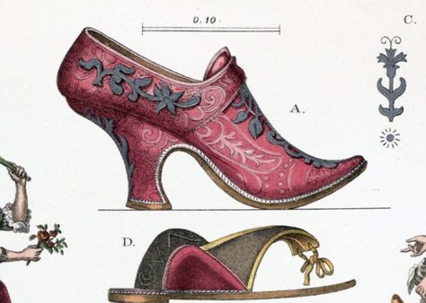 Rococo shoes Rococo Shoes, Ladies Court Shoes, King Shoes, Victorian Boots, Court Shoes, Rococo, Mules Shoes, Womens Oxfords, Ball Jointed Dolls