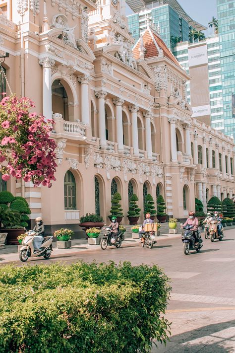 Ho Chi Minh City, Vietnam Ho Chi Minh, Beautiful Vietnam, Saigon Vietnam, French Colonial, Southeast Asia Travel, Vietnam Travel, City Aesthetic, Ho Chi Minh