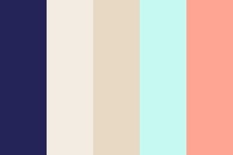 Mint Coral Navy Tan Color Palette Tan Color Palette, Coral Colour Palette, Mint Coral, Coral Navy, Living Room Color Schemes, Bedroom Color Schemes, Pink Interior, Photoshop Design, Room Paint