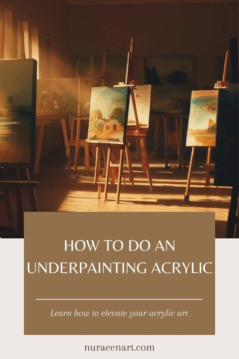 How To Paint Person Acrylic, How To Add Dimension To Acrylic Painting, Underpainting Acrylic, How To Paint Portraits In Acrylic, Underpainting Oil Painting Techniques, Acrylic Painting Tips Portraits, Acrylic Underpainting, Depth And Complexity, Acrylic Painting Tips