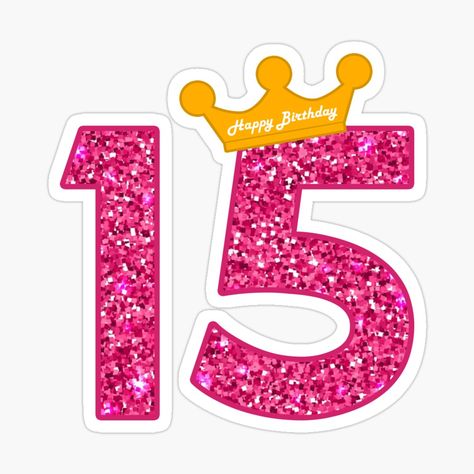 "Happy Birthday Art, Girls 15th Party 15 Years Old Bday" Greeting Card for Sale by melsens | Redbubble Happy 15th Birthday Girl, Happy 15th Birthday, Happy Birthday Printable, Happy Birthday Art, Birthday Art, Birthday Card Design, Birthday Flower, Happy Birthday Fun, Happy Birthday Greetings