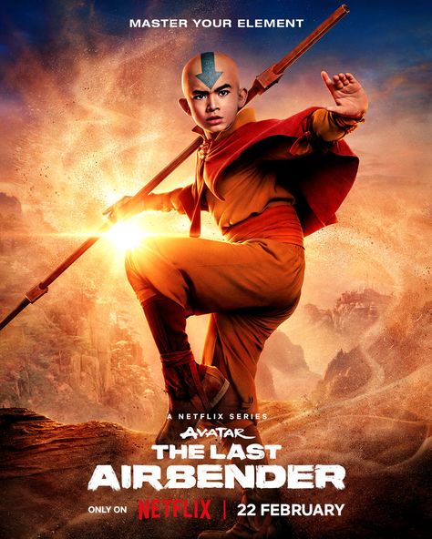 AVATAR: THE LAST AIRBENDER soars into Netflix, February 22. The Last Airbender Movie, Avatar: The Last Airbender, Prince Zuko, Film Netflix, Elemental Powers, Water Tribe, The Legend Of Korra, Fire Nation, Avatar Airbender