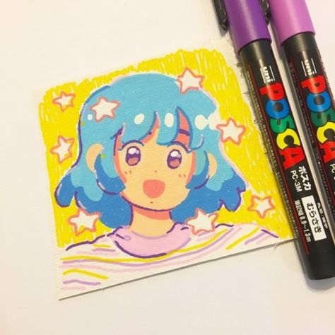 Posca Drawing Ideas, Posca Drawing, Markers Drawing Ideas, Posca Markers, Posca Marker, Posca Art, Gouache Art, Arte Inspo, Arte Sketchbook