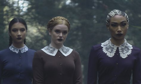 The Weird Sisters' Lipstick From 'Chilling Adventures Of Sabrina' Is Here To Make Your Witchy Dreams Come True The Weird Sisters, Pun Costumes, The Chilling Adventures Of Sabrina, Archie Comics Characters, Weird Sisters, Oxford Booties, Teen Witch, Chilling Adventures Of Sabrina, Sabrina Spellman