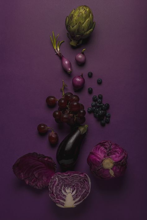 ColOr FOod on Behance Ground Photo, Indian Food Photography, Purple Food, Food Sculpture, Sugar Plum, Color Of Life, Food Coloring, Deep Purple, Food Styling