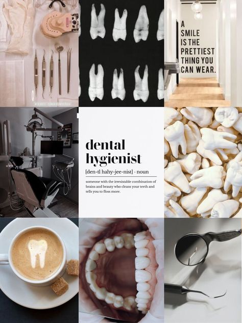 Dentist Hygienist Aesthetic, Dental School Vision Board, Dental Hygiene Aesthetic Wallpaper, Dental Assistant Vision Board, Dental Vision Board, Dental School Motivation, Dental Hygienist Vision Board, Dental Hygiene Student Aesthetic, Dental Hygiene Vision Board