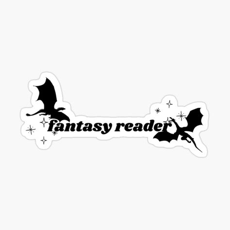 Get my art printed on awesome products. Support me at Redbubble #RBandME: https://www.redbubble.com/i/sticker/fantasy-reader-dragon-sticker-by-babygcreative/160466554.EJUG5?asc=u Dragon Stickers Printable, Fantasy Book Stickers, Stickers Book Aesthetic, Cute Book Icon, The Cruel Prince Stickers, Books Stickers Aesthetic, Bookish Stickers Printable, Sticker Ideas Aesthetic, Booktok Stickers