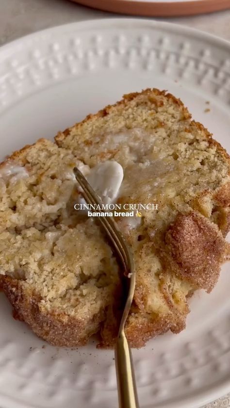 Your Digital Cookbook 🥗 | Warm up your kitchen with this irresistible Cinnamon Crunch Banana Bread! 🍌✨ 🎥: @healthfulradiance ⁠ Ingredients For the banana bread: 1… | Instagram Cinnamon Crunch Bread, Cinnamon Crunch Banana Bread, Banana Bread Cinnamon Rolls, Cinnamon Banana Bread, Digital Cookbook, Cinnamon Crumble, Cinnamon Crunch, Wet Sand, Fall Dessert Recipes