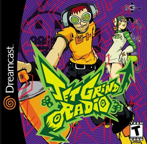 Jet Grind Radio, Amen Break, Jet Set Radio, Sega Dreamcast, Video X, Wii U, Funky Art, Box Art, Retro Gaming