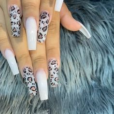 130 Nails ideas in 2022 | nails, best acrylic nails, stylish nails Nail That Go With Everything, Acrylic Nail Designs Cheetah Print, Clear Cheetah Nails, Cheetah Nails Design, Cheetah Print Nails Coffin, Cheetah Nails Acrylic, White Cheetah Nails, Leopard Acrylic Nails, Cheetah Acrylic Nails