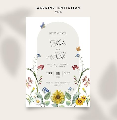 Acrylic wedding invitation