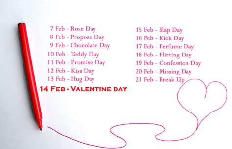 Before After Valentine Week List February Days List, Valentine Day Week List, February Special Days, Valentine's Day List, February Days, Valentine Week, Valentine Day List, Valentine Day Week, Apj Quotes