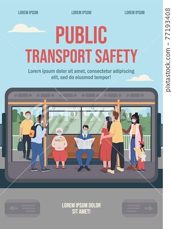 Public Transportation Infographic, Public Transportation Design, Transport Illustration, Safety Poster, Transit Map, Poster Flat, Conservation Of Natural Resources, Train Posters, Book And Magazine Design