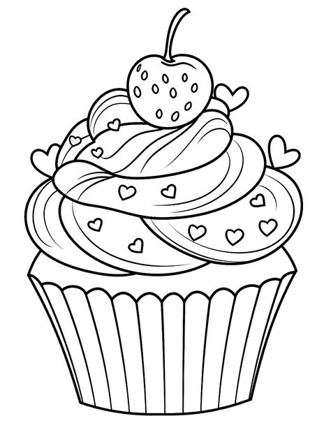 Pinterest Valentines, Cupcake Coloring Pages, Frog Coloring Pages, Fancy Cupcakes, Food Coloring Pages, Valentine Day Cupcakes, Puppy Sitting, Colorful Cupcakes, Pink Frosting