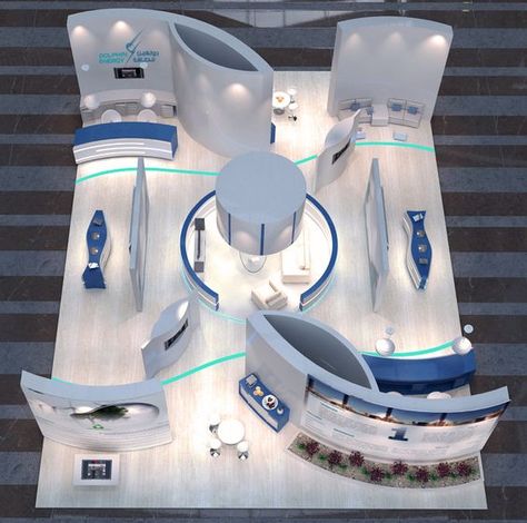 Space Exhibition Design, Cool Booth Design, Exhibition Layout Design, Exhibition Layout Plan, Display Table Design, Exhibition Design Booth, Exhibition Space Design, Exposition Design, Booth Design Ideas