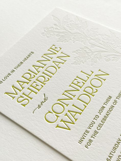 Custom letterpress wedding stationery Save The Date Ideas Elegant, Letterpress Save The Date, Diy Letterpress, Gold Leaf Invitations, Letterpress Invitation Suite, Letterpress Wedding Stationery, Wedding Invitations Watercolor, Gala Invitation, Free Wedding Cards