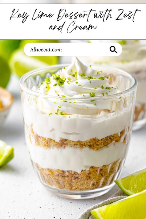 🍋 Refresh your taste buds with this zesty Key Lime Dessert topped with a creamy layer and fresh lime zest! Smooth, tangy, and easy to make, it’s the perfect summer dessert or a sweet treat for any occasion. Ready in just minutes, this delightful dessert combines the bright flavors of key lime with rich creaminess for a balanced bite. Ideal for no-bake desserts or a quick, refreshing dessert option! #KeyLimeDessert #EasyDesserts #CitrusLovers #CreamyDesserts #QuickSweets Healthy Lime Dessert, Lime Pudding Recipes, Key Lime Dessert Recipes, Key Lime Dessert, Key Lime No Bake, Lime Dessert Recipes, Lime Dessert, Quick Sweets, Key Lime Recipes