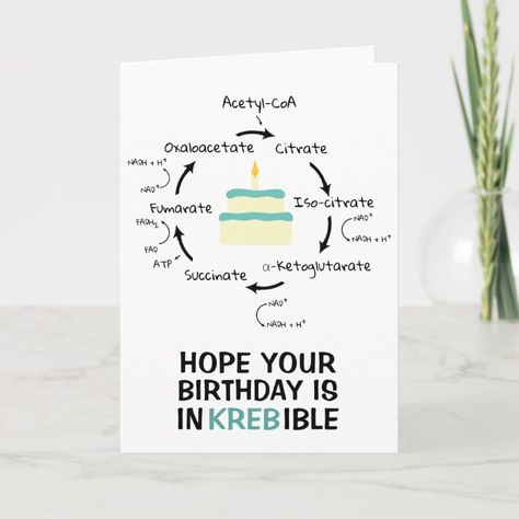 Biology Cake, Teacher Card Ideas, Teacher's Day Card Ideas, Teacher Birthday Card, Colorful Birthday Cake, Krebs Cycle, Birthday Doodle, Cellular Respiration, Science Birthday