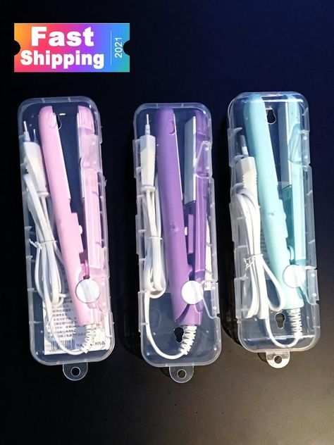 Mini Curling Iron, Bedazzled Liquor Bottles, Mini Flat Iron, Beard Straightener, Mini Hair Straightener, Beard Straightening, Hair Tie Accessories, Bff Jewelry, Hair Straightening Iron