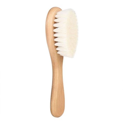 Safety First Kit Newborn Baby Hair Brush Soft Toddler Natural Wood Hair Brush Baby Hair Comb for Baby Infant Head Massage Grooming Comb Baby Hair Brush, Detangle Hair, Wooden Brush, Gentle Baby, Sensitive Scalp, Baby Massage, Head Massage, Goat Hair, Hair Detangler