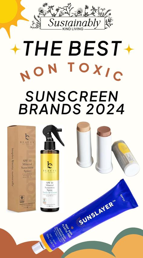 21 Best Non-Toxic Sunscreen Brands in 2024, Tested & Reviewed • Sustainably Kind Living Eco Friendly Sunscreen, Healthy Sunscreen, Sunbum Sunscreen, Non Toxic Sunscreen, Clean Sunscreen, All Natural Sunscreen, Powder Sunscreen, Sunscreen Oil, Spray Sunscreen