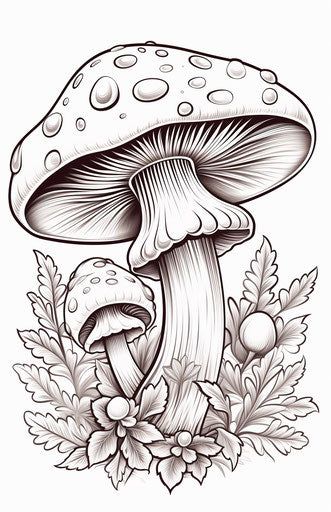 Dive into Food Coloring Pages - Artistic Joy Mushroom Pictures Art, Animals As Food Drawings, Fall Coloring Sheets For Kids, Cool Things To Color, Printable Adult Coloring Pages Flowers, Fall Adult Coloring Pages, Detailed Coloring Pages For Grown Ups, Coloring Pages Mushrooms, Free Clip Art Printables