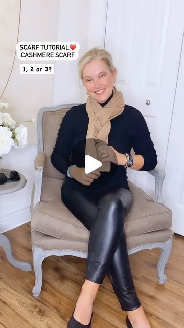 Scarf Tieing, Scarf Hacks, Outfits With Scarves, Scarf Styling, Ways To Tie Scarves, Cashmere Scarves, Upcycle Clothes Diy, Scarf Tutorial, Best Casual Outfits